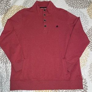 Brooks Brothers Mens Quarter Button Down Sweatshirt, NWOT
